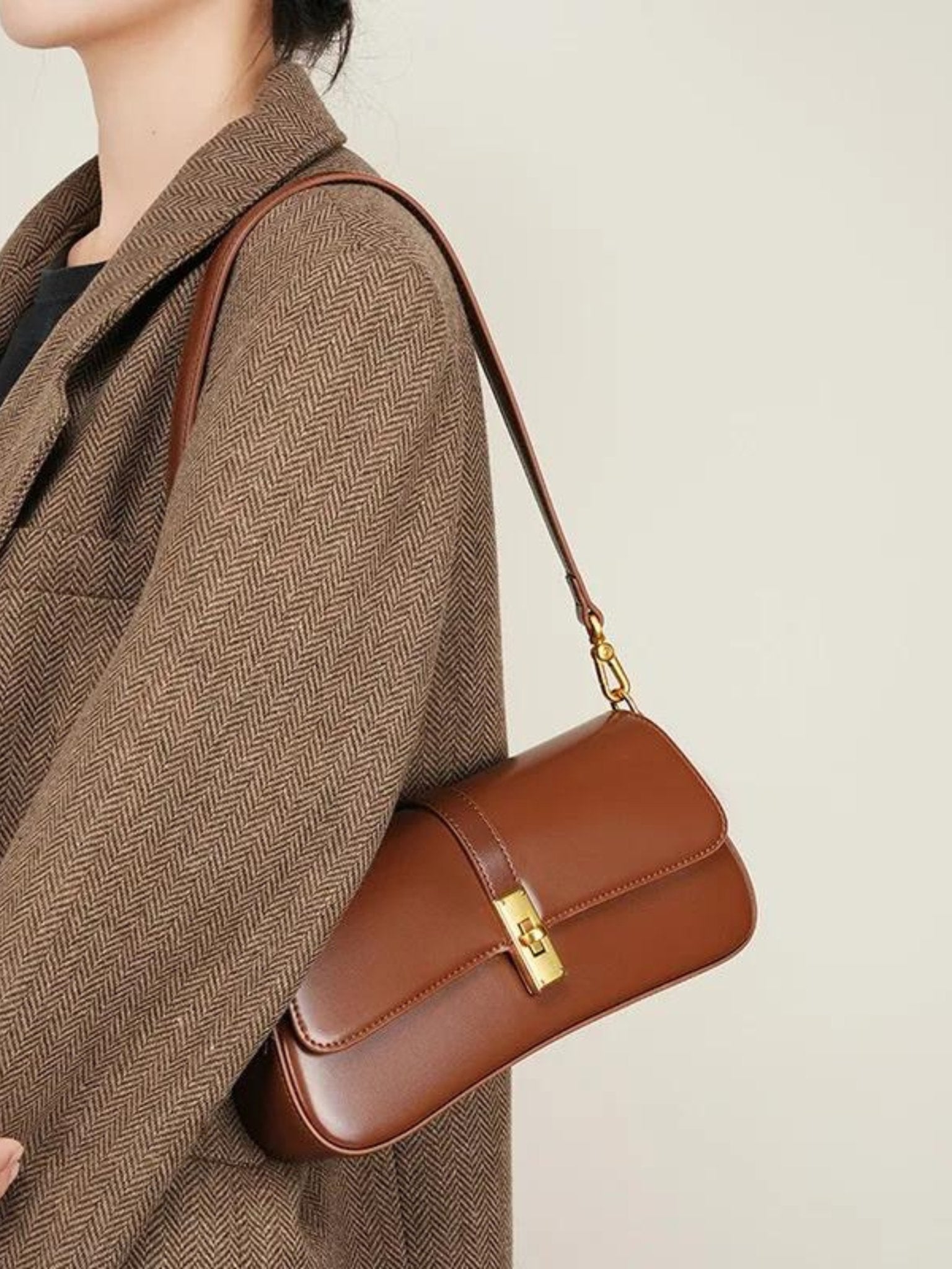 Naomira - Elegante Schultertasche aus echtem Leder - Givera DE