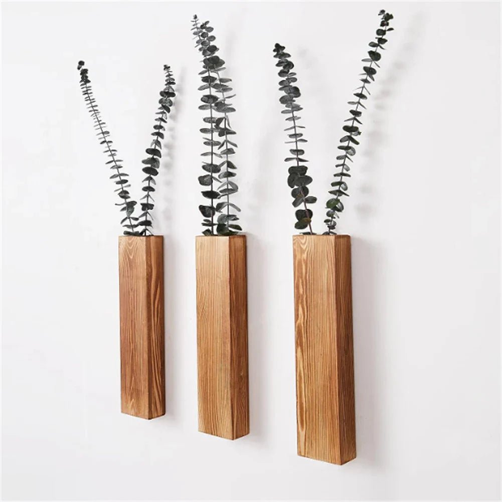 Nefan - Stilvolle Holz - Wandtasche für Blumen & Laub - Givera DE