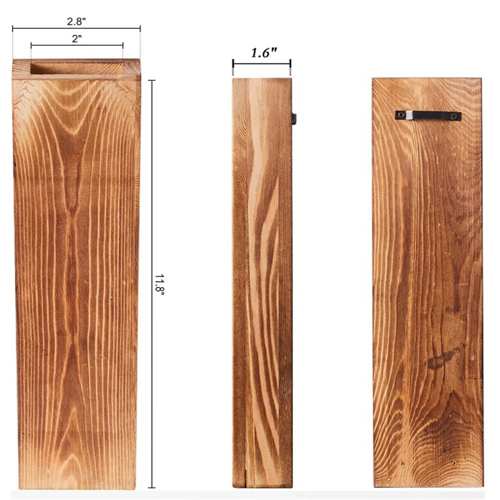 Nefan - Stilvolle Holz - Wandtasche für Blumen & Laub - Givera DE