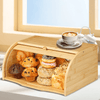 Norja - Brotkasten Holz mit Rolltop - Abdeckung – Frische Brotbox für stilvolle Küchen - Givera DE