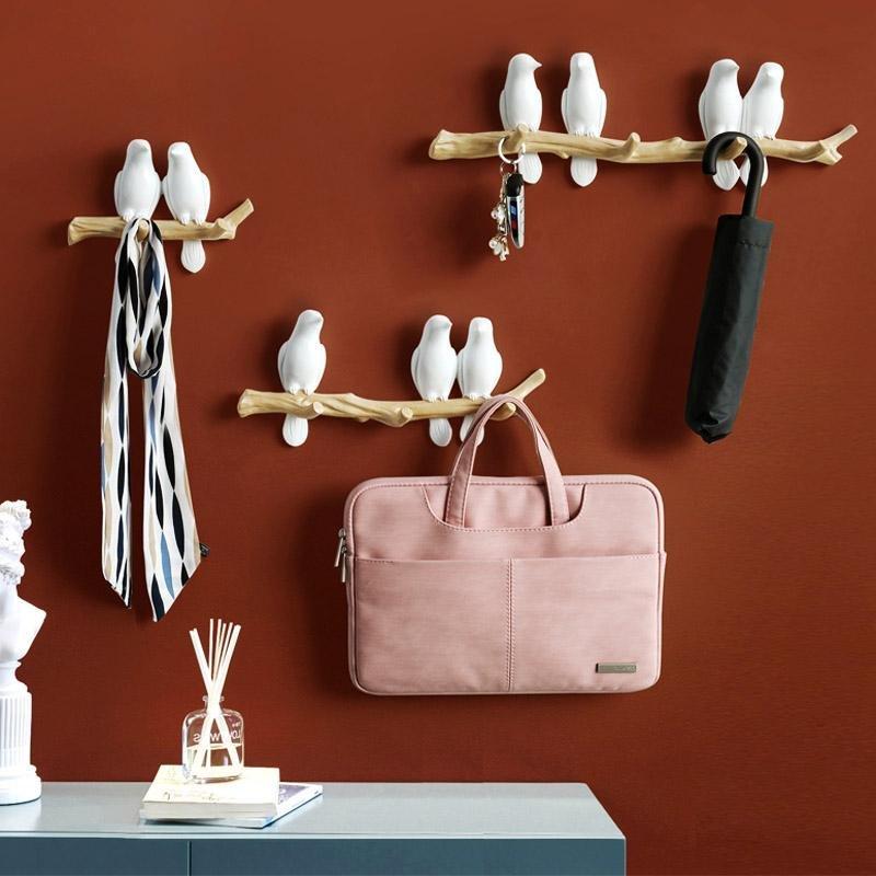 Nudel - Verspielter Wandhaken mit Vogel - Design für kreative Dekoration - Givera DE