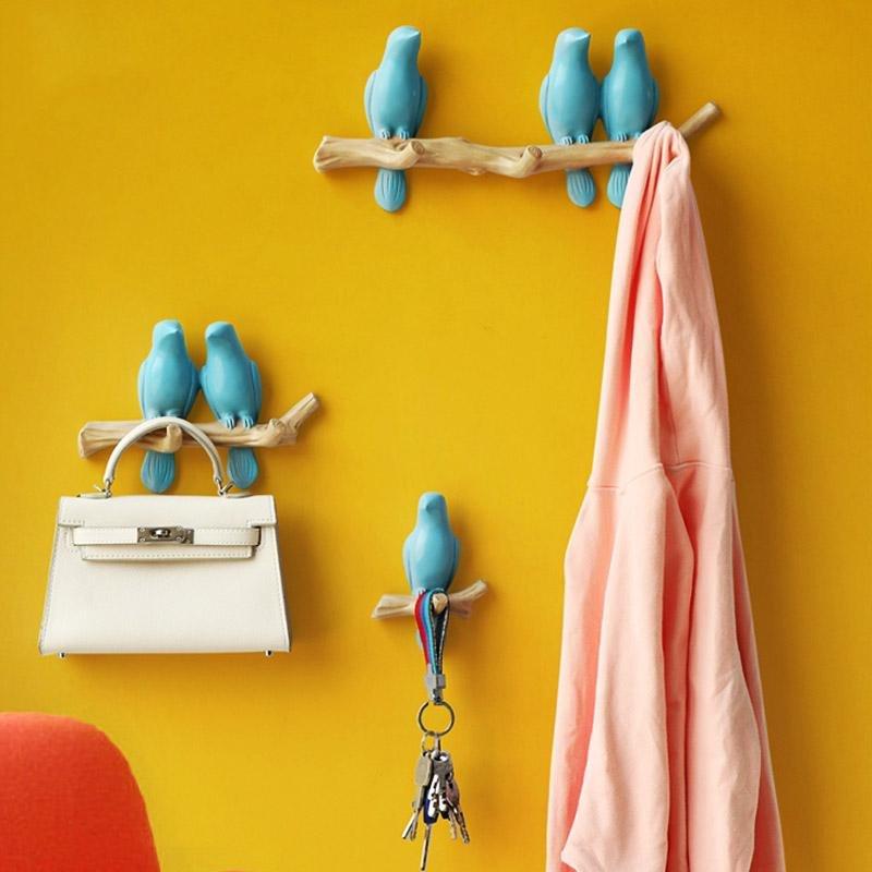 Nudel - Verspielter Wandhaken mit Vogel - Design für kreative Dekoration - Givera DE