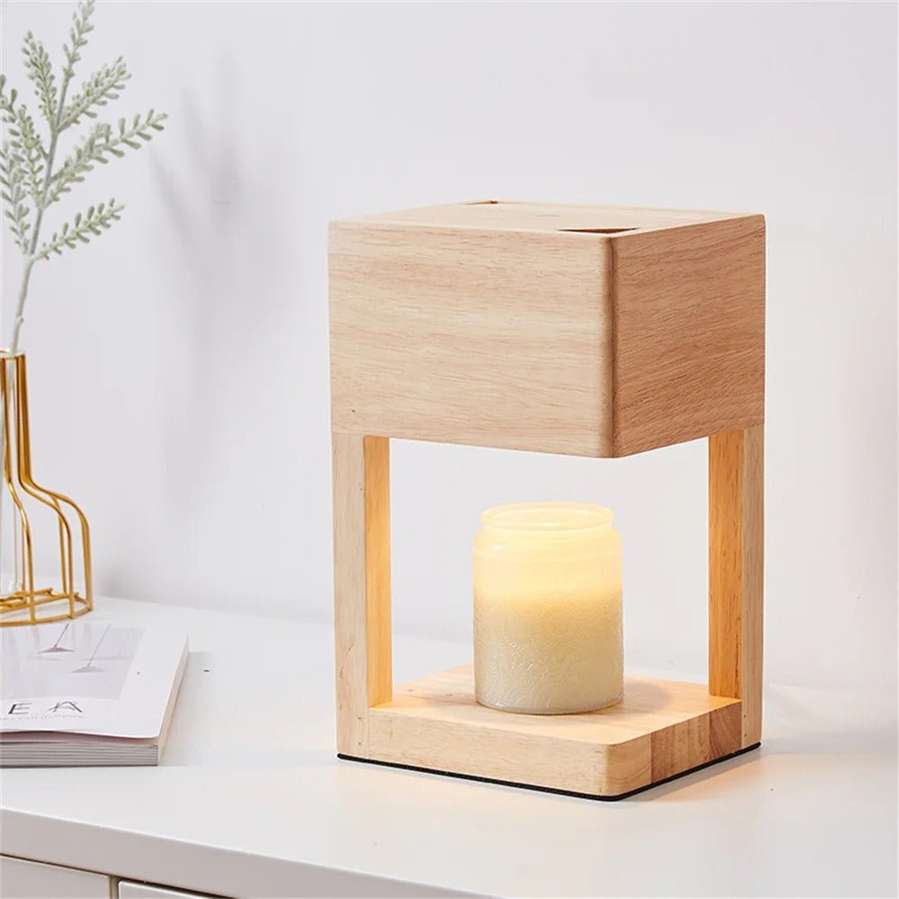 Ombra - Multifunktionale Kerzenwärmerlampe mit Elegantem Design aus Holz - Givera DE