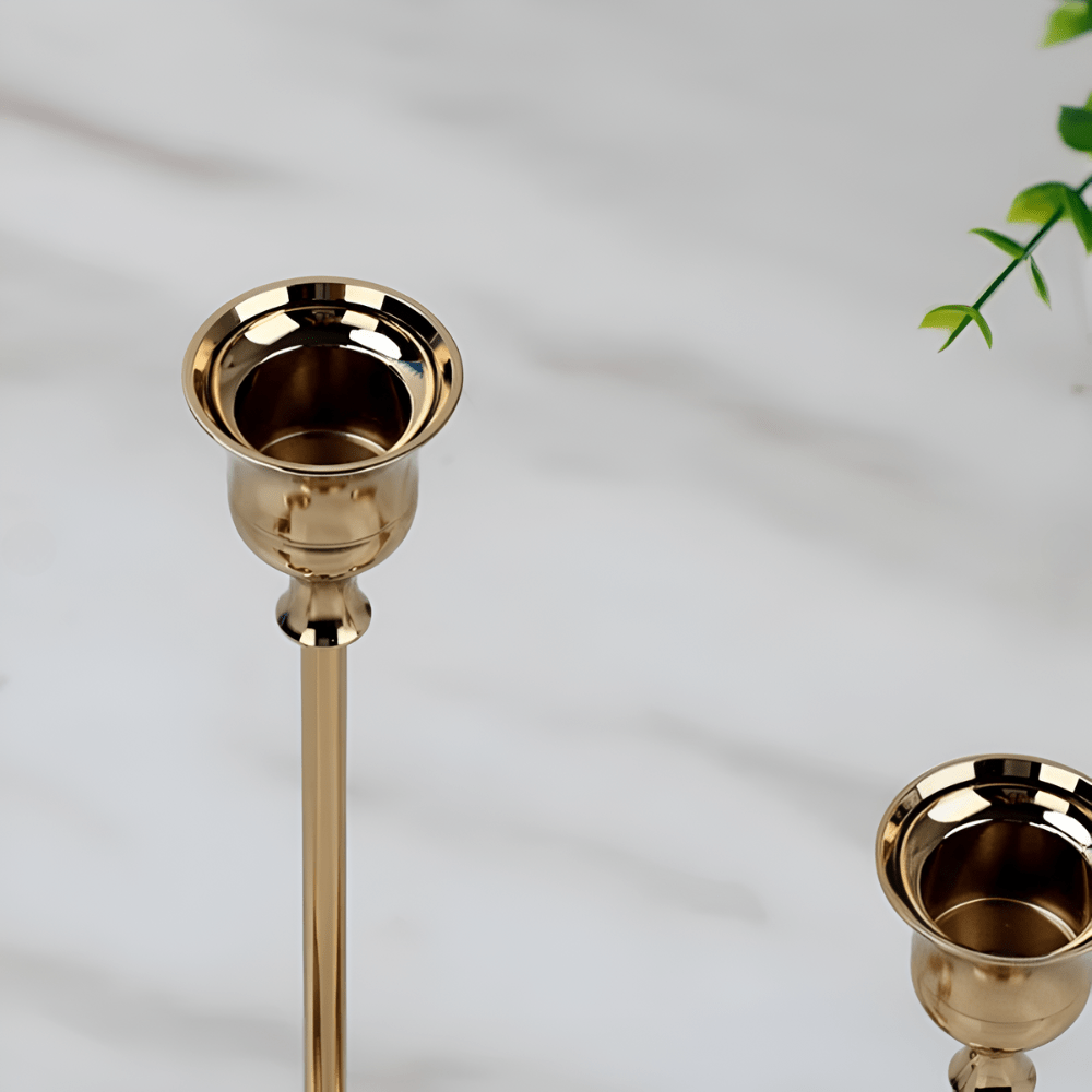 Oscura - Elegante Messing Kerzenhalter - 3 Größen - Ideal für Anlässe - Givera DE