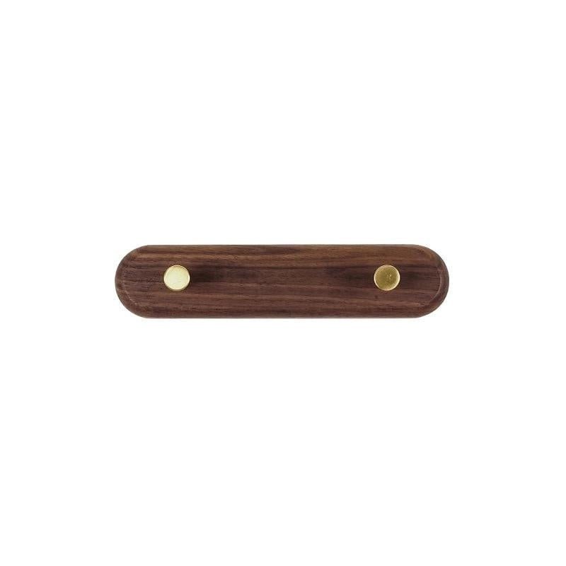 Plank - Wandhakenregal aus Holz und Messing - Givera DE