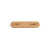 Plank - Wandhakenregal aus Holz und Messing - Givera DE