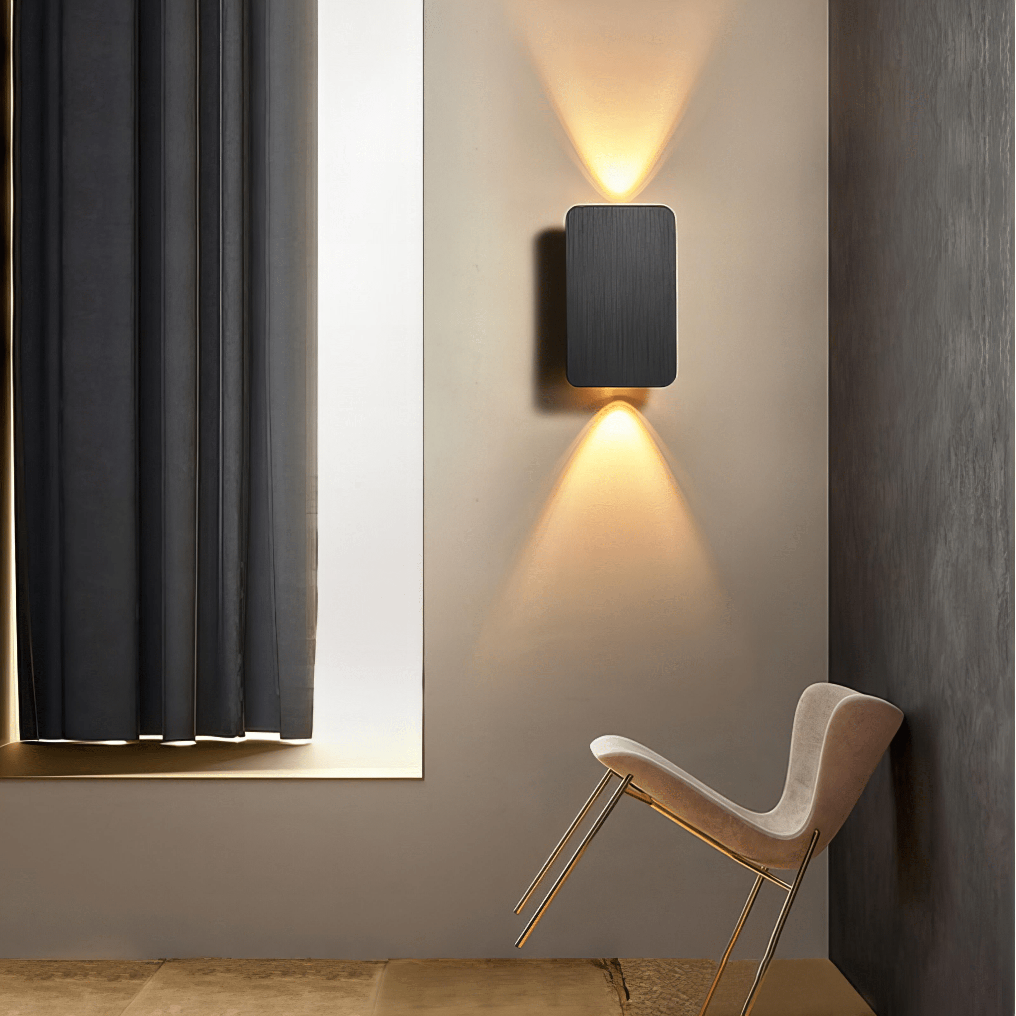 Radiara - Minimalistische LED - Wandleuchte aus Holz mit einstellbarem Licht - Givera DE