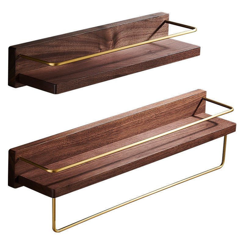 Rein - Elegantes Platzsparendes Wandregal aus Holz für Badezimmer und Wohnräume - Givera DE