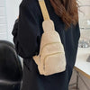 Riva - Vielseitige Cord Crossbody Bag mit Reißverschlussfächern - Givera DE