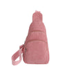 Riva - Vielseitige Cord Crossbody Bag mit Reißverschlussfächern - Givera DE