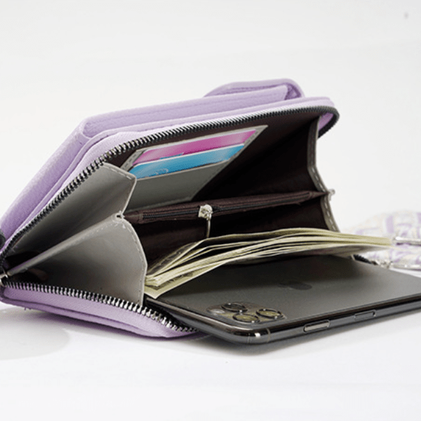 Sano - Elegante Schultertasche Damen aus echtem Leder für Smartphones und Karten - Givera DE