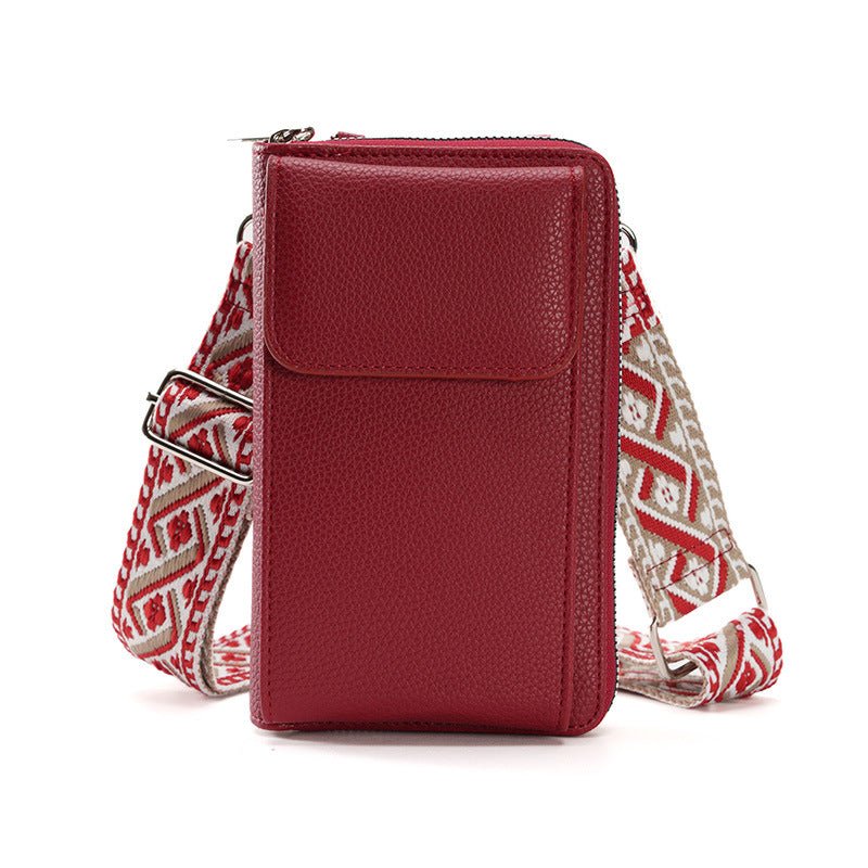 Sano - Elegante Schultertasche Damen aus echtem Leder für Smartphones und Karten - Givera DE