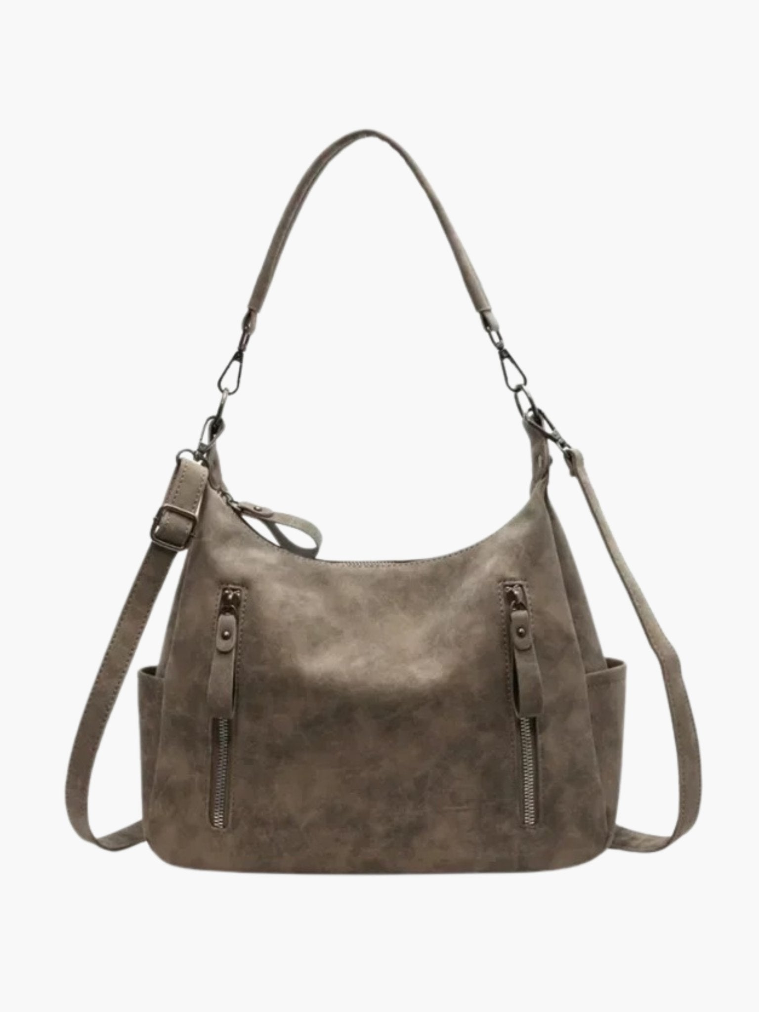 Savira - Geräumige Suède - Schultertasche im Trend - Givera DE