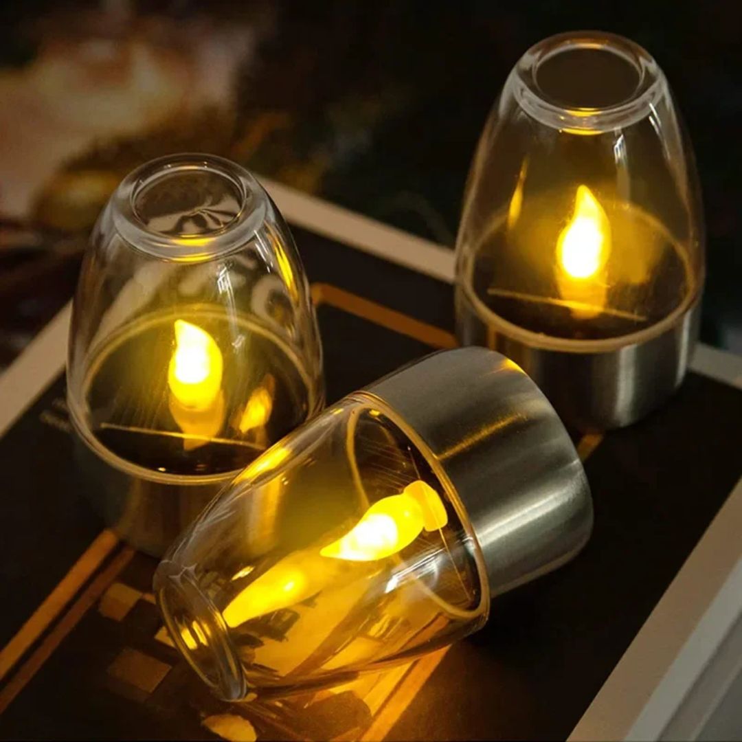 Serenix Solar LED Kerzenlicht für den Außenbereich – Wasserdichte Gartenbeleuchtung - Givera DE
