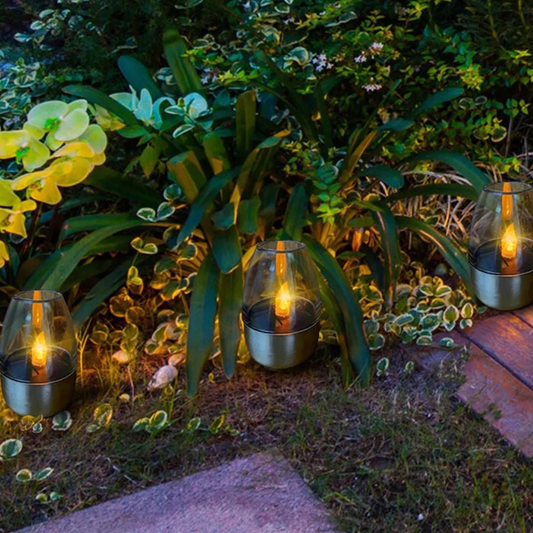 Serenix Solar LED Kerzenlicht für den Außenbereich – Wasserdichte Gartenbeleuchtung - Givera DE