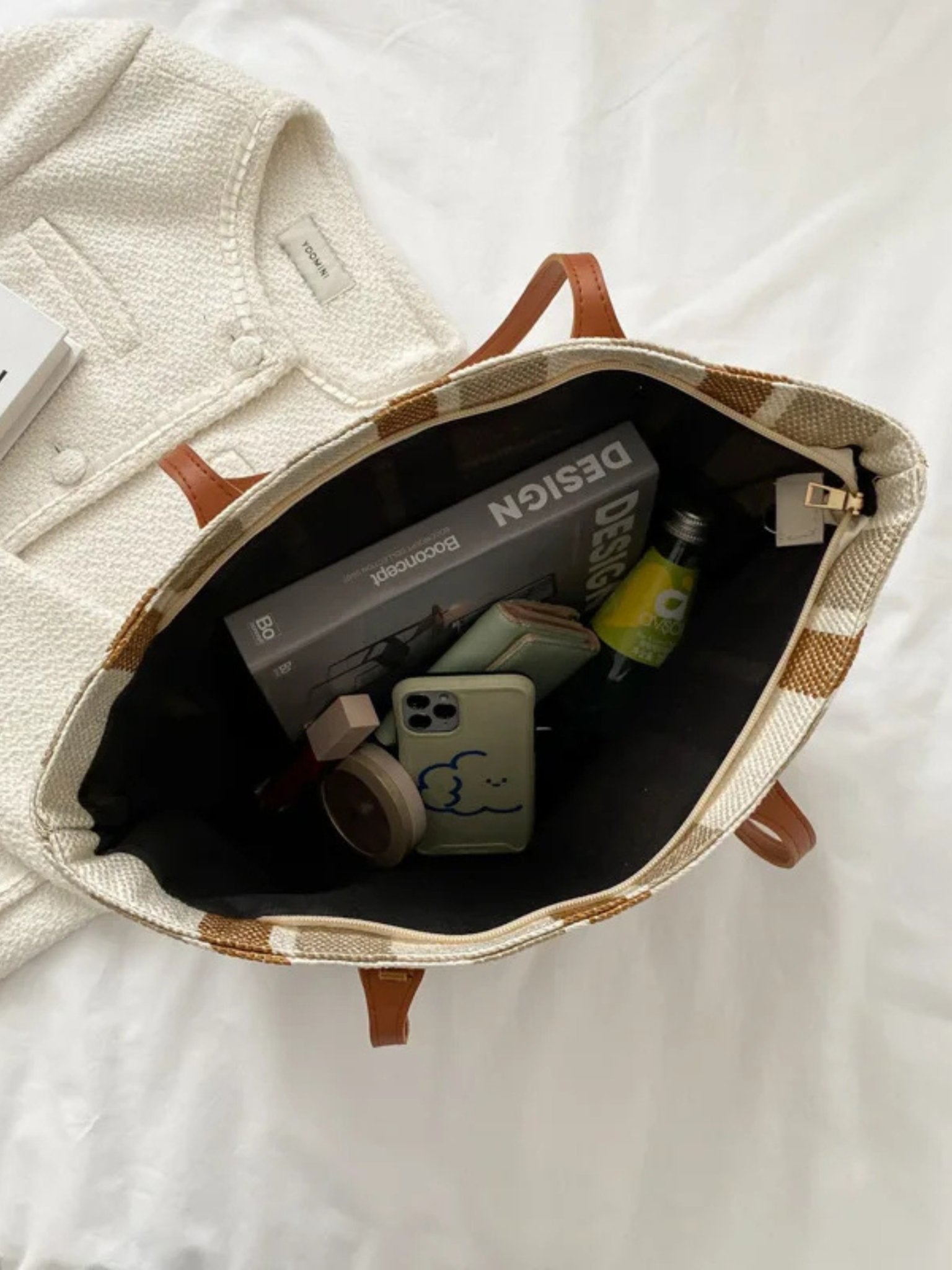 Serenova - Stilvolle Streifen - Canvas - Shopper - Tasche - Givera DE