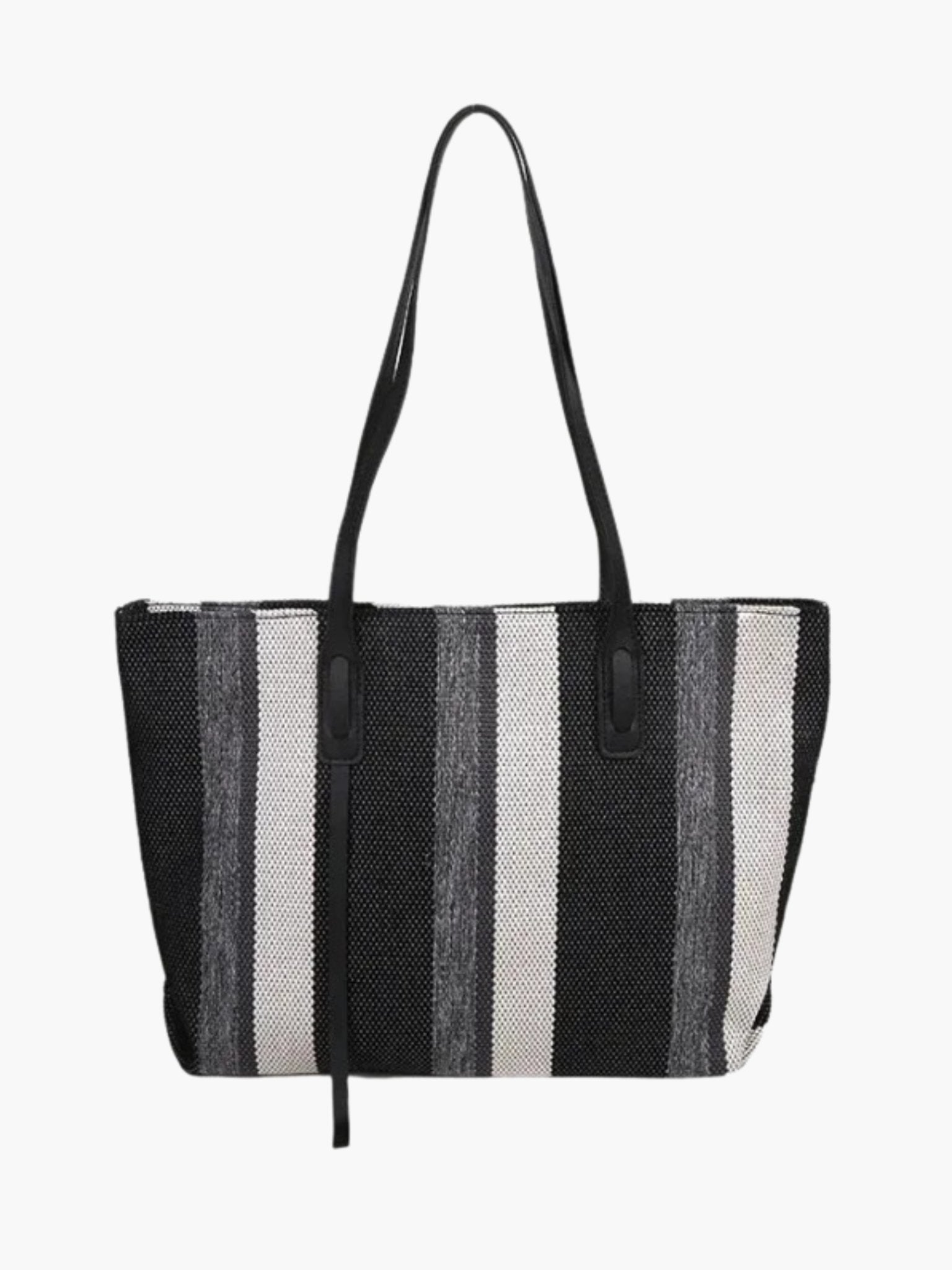 Serenova - Stilvolle Streifen - Canvas - Shopper - Tasche - Givera DE