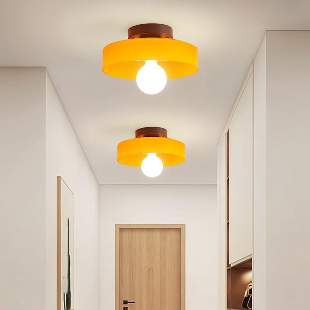SkandiaLux - Skandinavische Glasdeckenlampe für Stilvolle Beleuchtung - Givera DE