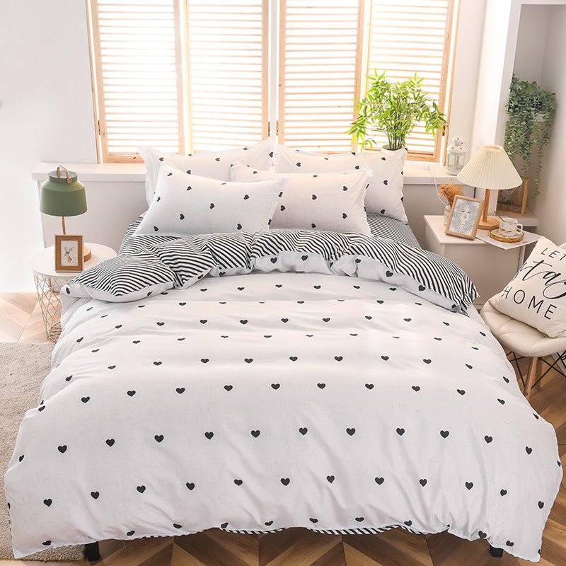 Sneak Gemütliches Duvet - Cover - Set - Black Love Print für romantische Nächte - Givera DE