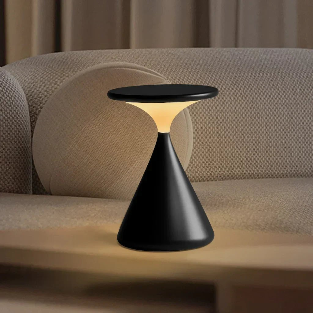 Solenne - Kabellose Sandglas Tischlampe mit Touch - Dimmer - Givera DE