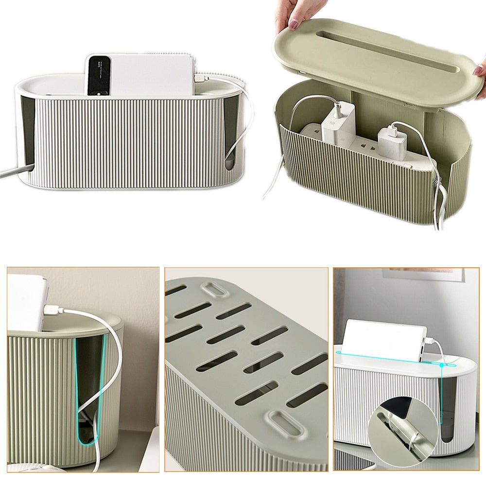 Strum Kabel Organizer Box – Stilvoller Kabelorganizer aus langlebigem Kunststoff - Givera DE