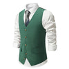 Sven Elegante Weste – Wildleder, Vintage - Grün, Slim Fit Herrenweste - Givera DE