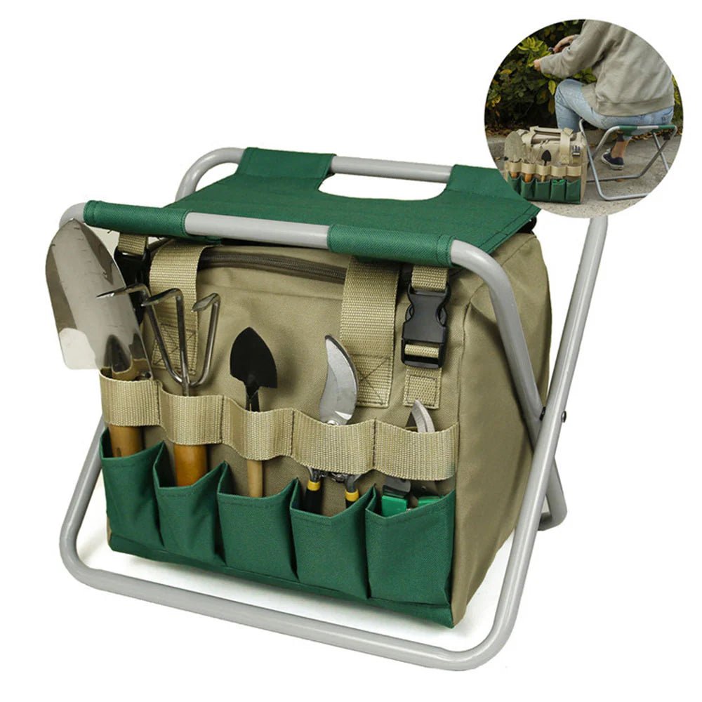 Vela - Faltbarer Leichter Tragbarer und Komfortabler Gartenstuhl mit Werkzeugtasche - Givera DE