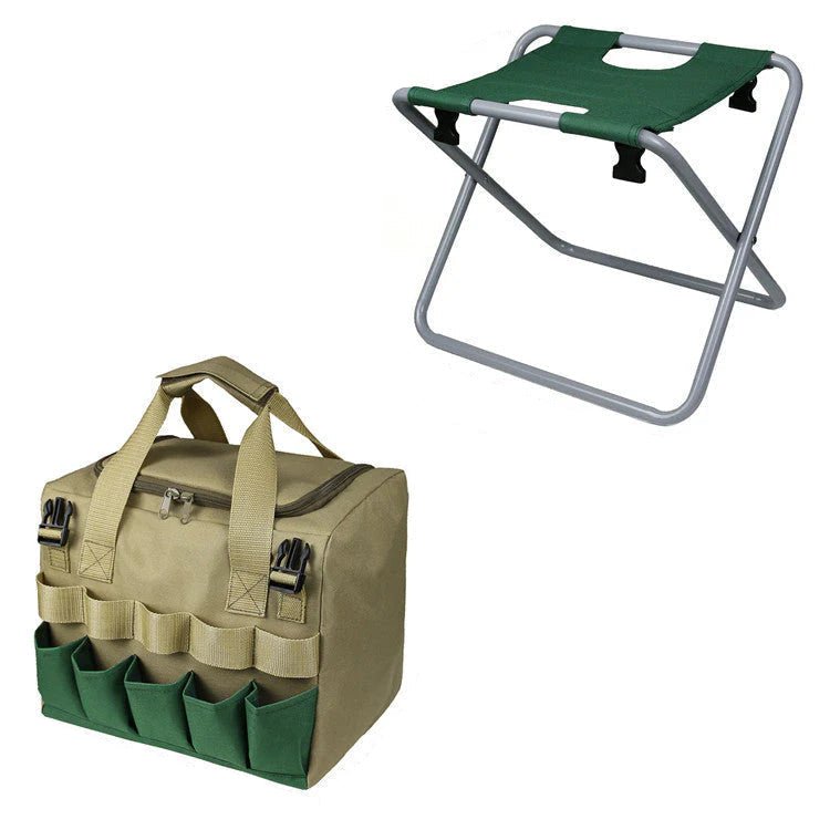 Vela - Faltbarer Leichter Tragbarer und Komfortabler Gartenstuhl mit Werkzeugtasche - Givera DE