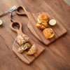 Vilda - 2er Set Walnuss Holzbretter mit Einzigartiger Maserung - Givera DE