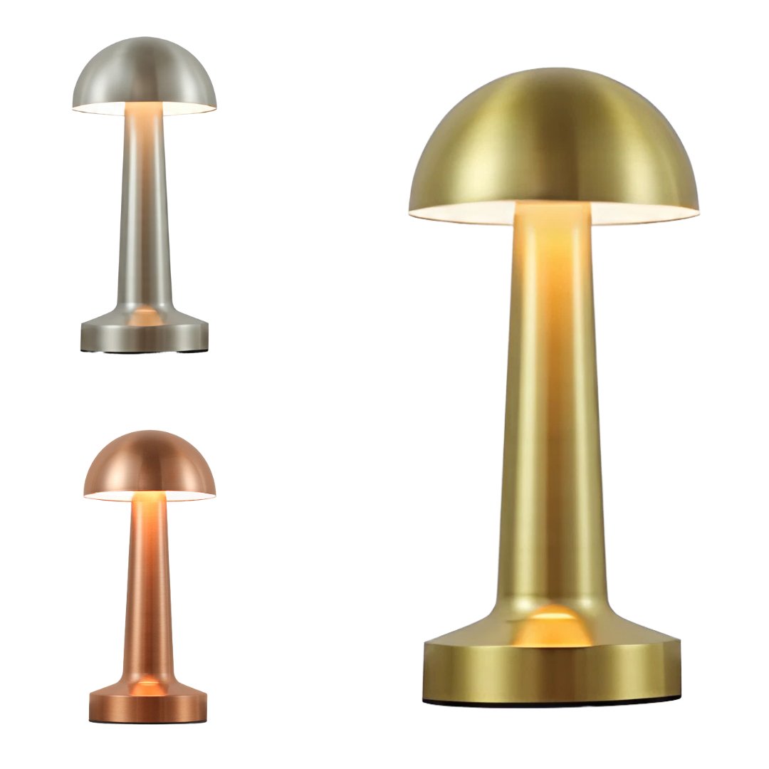 VintageGlow Tischlampe – Stilvolle, dimmbare LED - Lampe - Givera DE