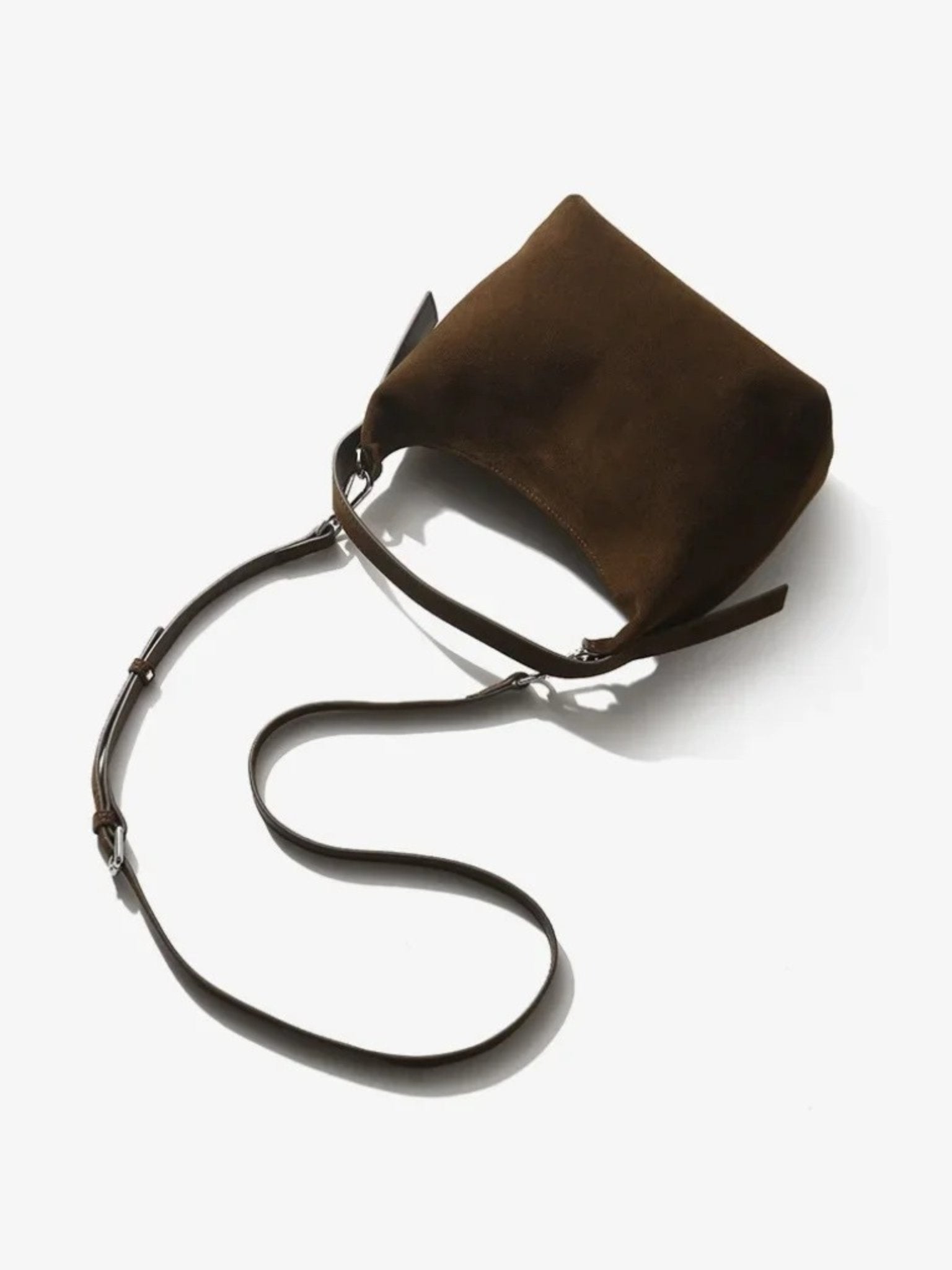 Vivienne - Vintage Schultertasche aus Suèdeleder - Givera DE