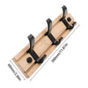 Winge - Elegantes Wandmontiertes Holzgarderobe mit Robusten Aluminium - Haken - Givera DE