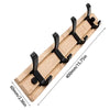 Winge - Elegantes Wandmontiertes Holzgarderobe mit Robusten Aluminium - Haken - Givera DE