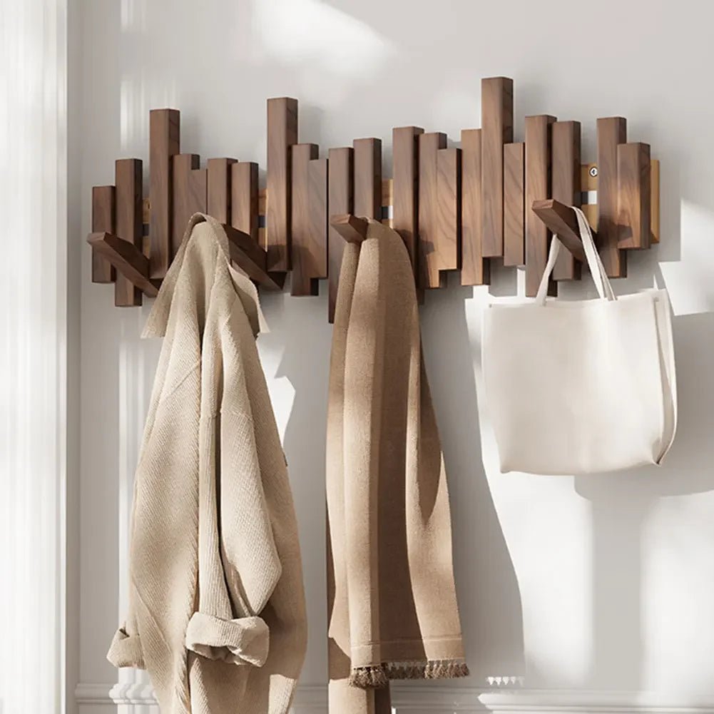 WoodFlex - Stilvolle Holzgarderobe mit flexiblen Magnethaken - Givera DE