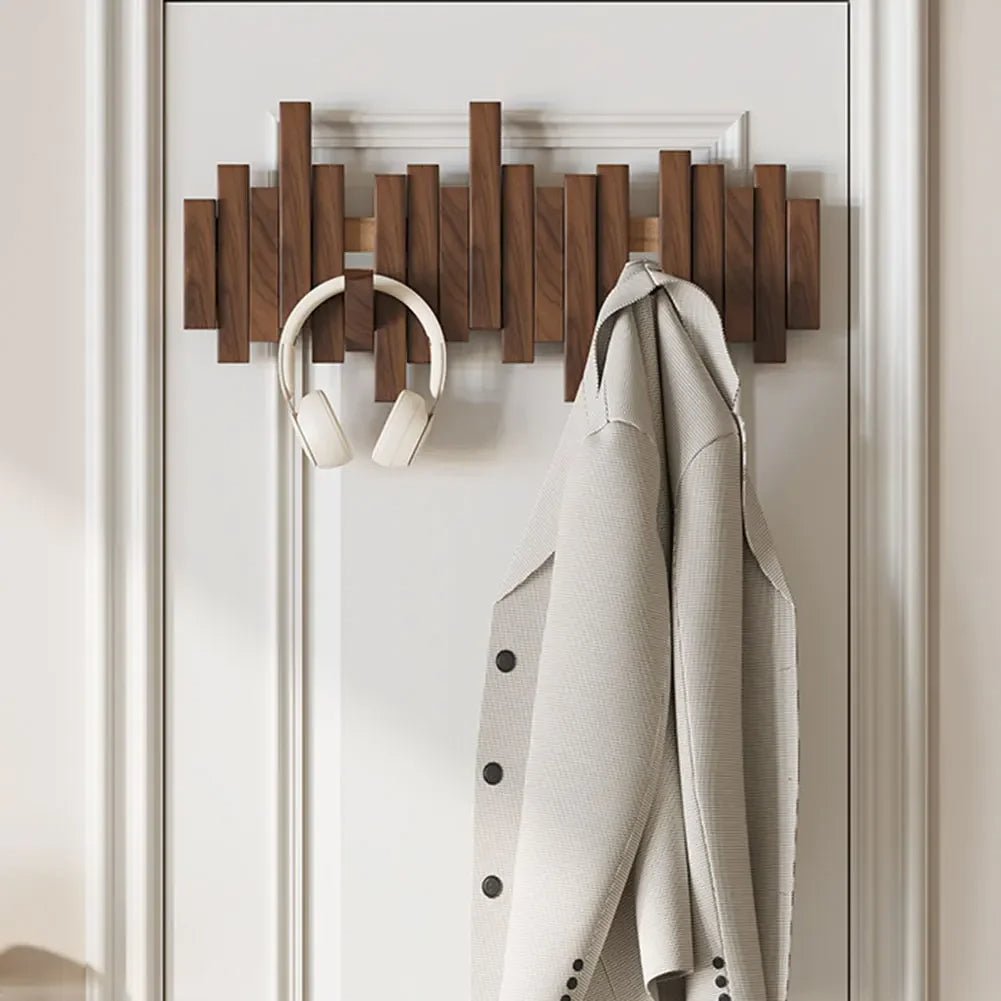 WoodFlex - Stilvolle Holzgarderobe mit flexiblen Magnethaken - Givera DE