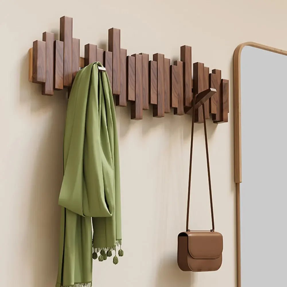 WoodFlex - Stilvolle Holzgarderobe mit flexiblen Magnethaken - Givera DE