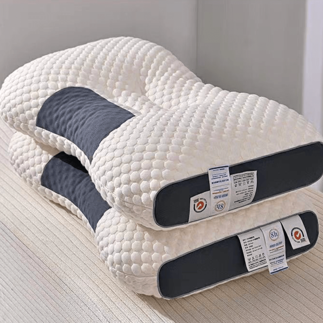 Wuzzy Orthopädisches Kissen für Rücken - und Nackenschmerzen – Optimaler Schlafkomfort - Givera DE