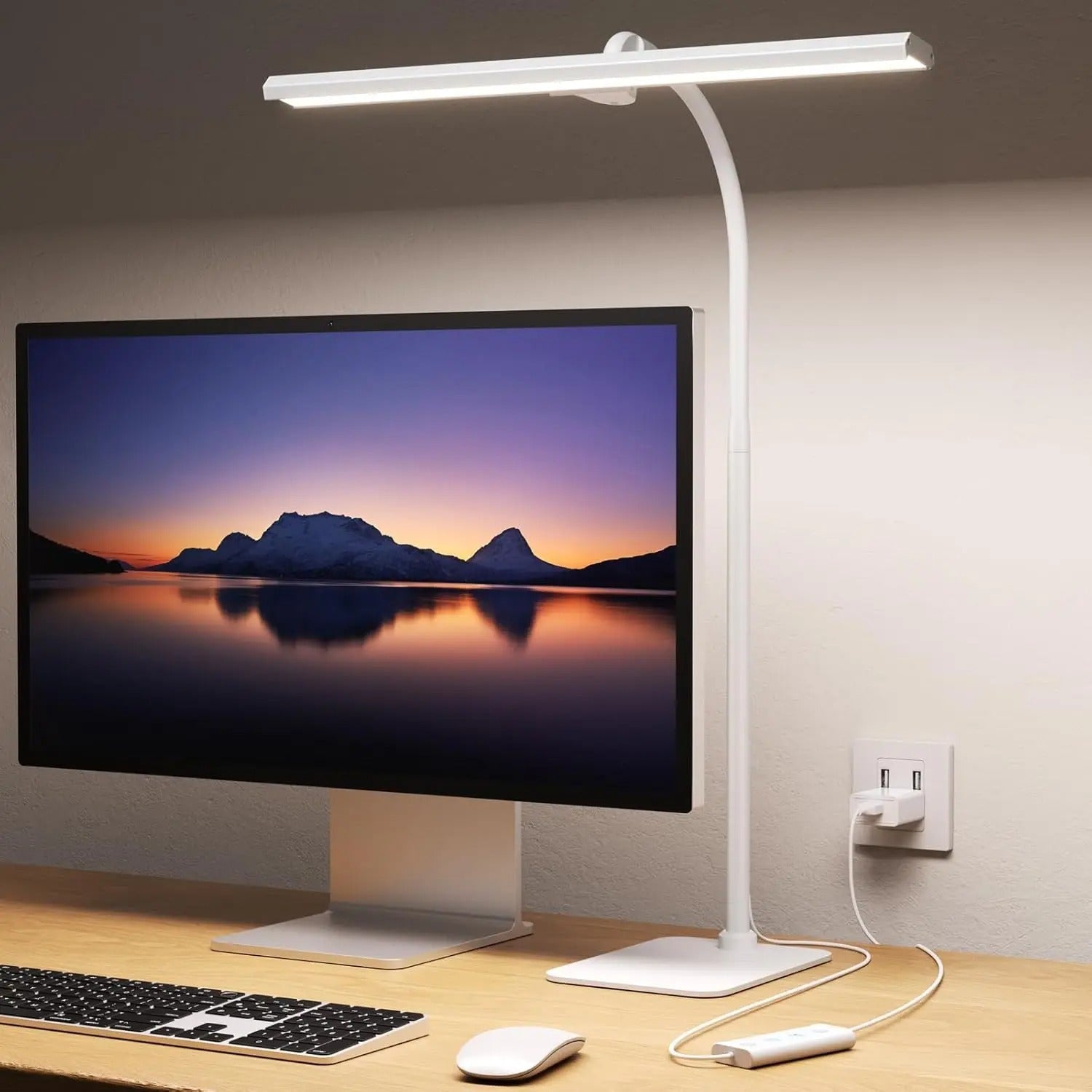 Zenithis - Moderne Schwarze LED - Schreibtischlampe mit Flexiblem Hals und Dimmbarem Licht - Givera DE