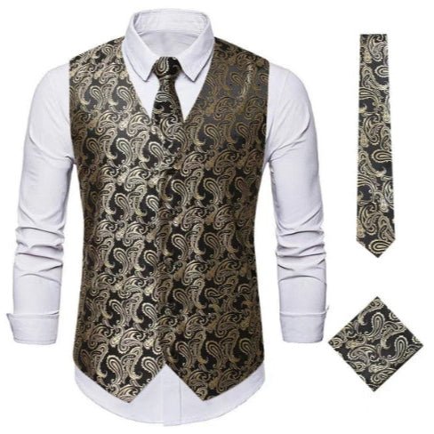 Zeno Herrenweste im Steampunk Look – Victorian Chic, Komfortable Passform - Givera DE